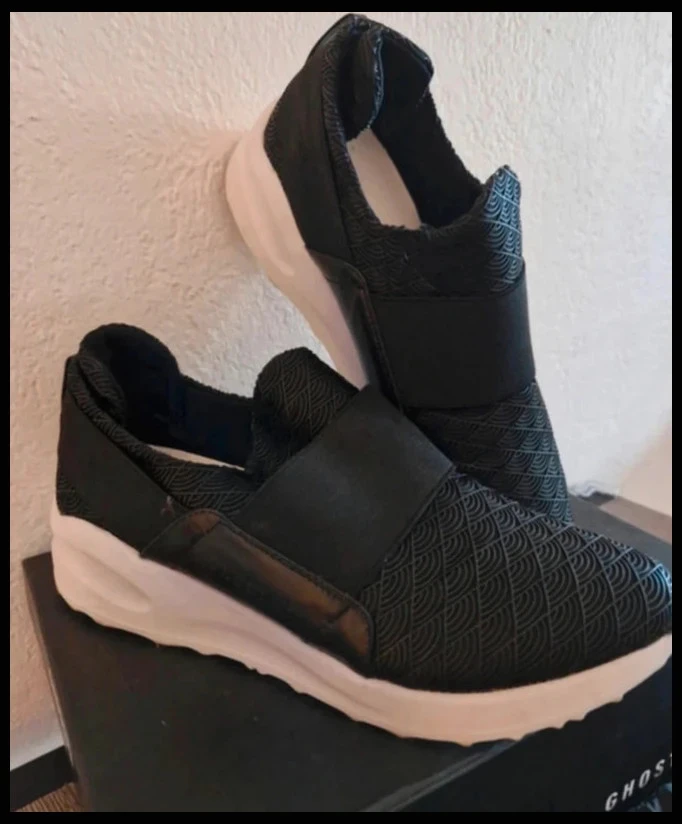 Ghostin Paris Zelyana Black Sneakers - Size 39 slip-on – photo 3